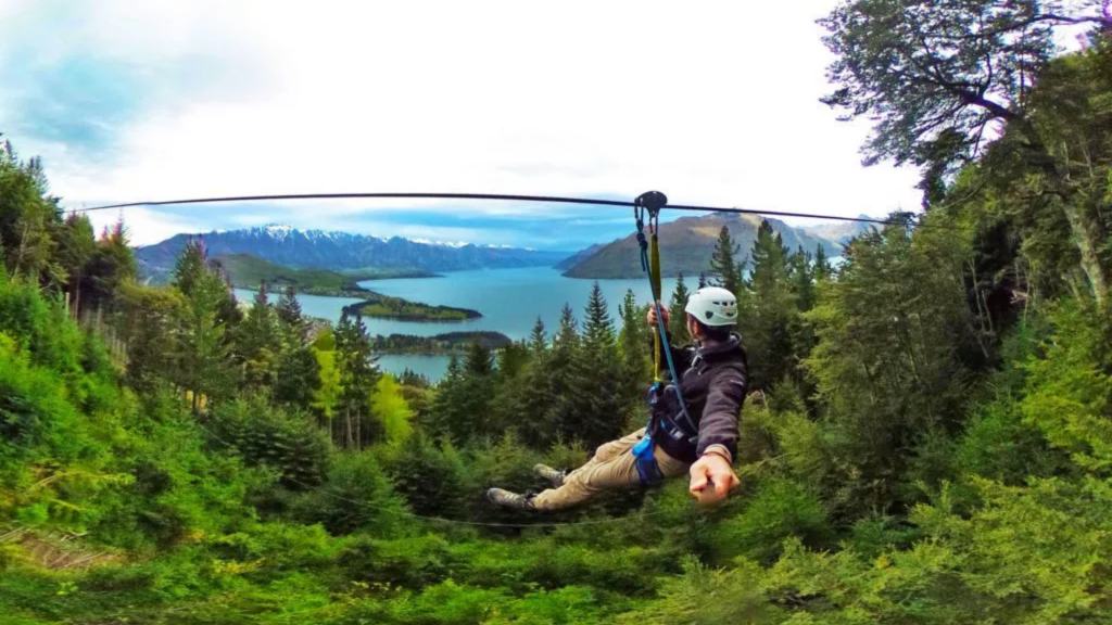 ziplining in New Zealand